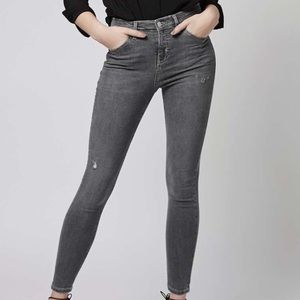 Topshop Gray Jamie Jeans